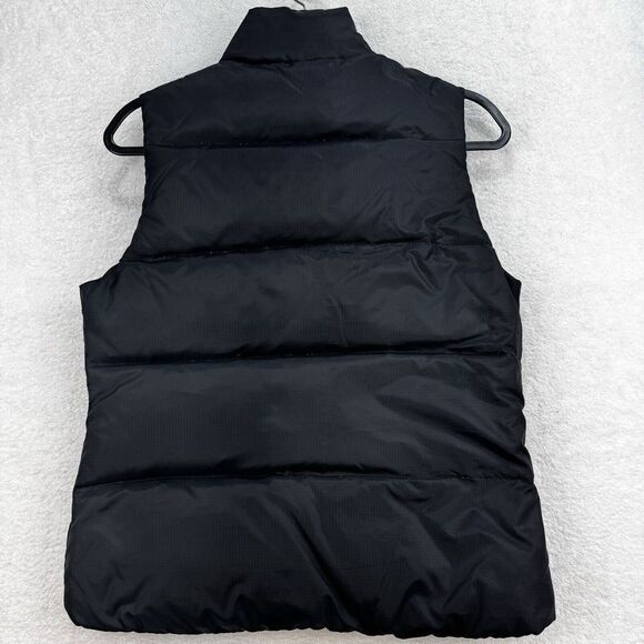 Aero‎ Full Zip Puffer Vest Jacket Women S Black Sleeveless Down Filled Ripstop - Picture 4 of 8